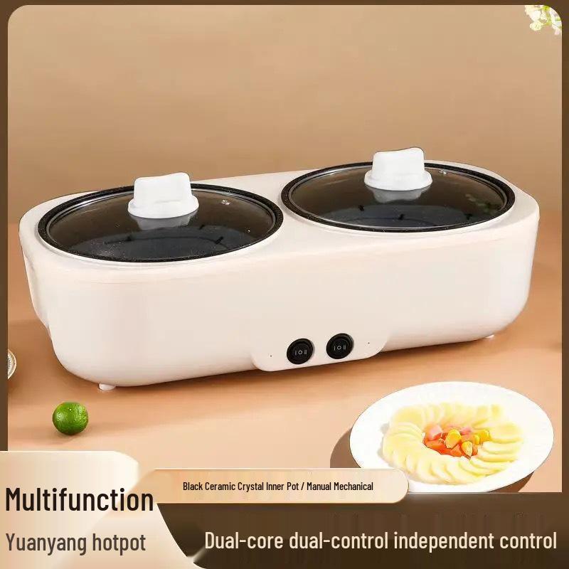 Smart Multi-Functional Dual-Chamber Cooker: Non-Stick Electric Hot Pot with Appointment & Keep Warm Functionality
Smart Multi-Functional Dual-Chamber Cooker: Non-Stick Electric Hot Pot with Appointment & Keep Warm Functionality