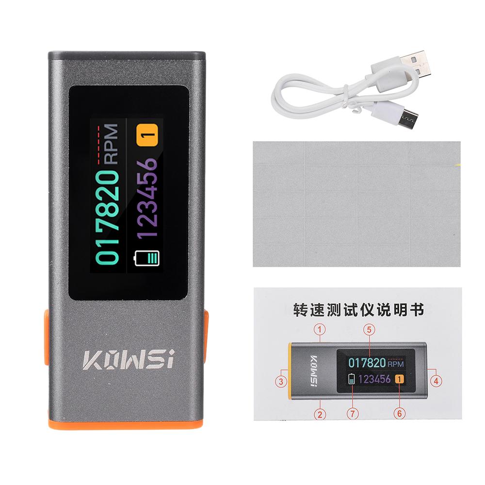 DC 5V 0.5A 0.96-inch TFT Color Screen Infrared RPM Tester Infrared Laser Sensor Non-Contact Measurement Tachometer USB-C Port
DC 5V 0.5A 0.96-inch TFT Color Screen Infrared RPM Tester Infrared Laser Sensor Non-Contact Measurement Tachometer USB-C Port