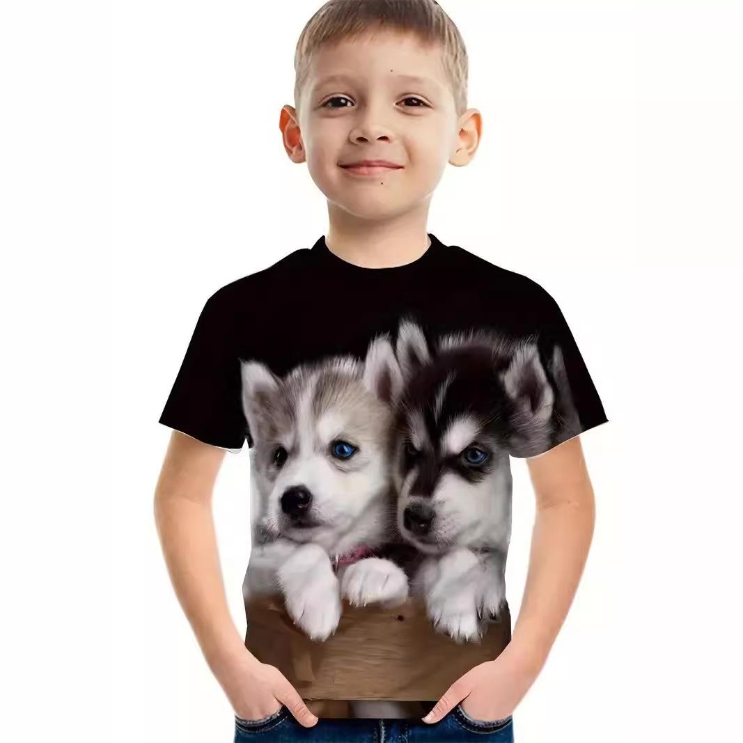 Summer Round Neck 3D Animal Printed Top Fashionable and Casual Short Sleeved Children s Boy T-shirts 170
Summer Round Neck 3D Animal Printed Top Fashionable and Casual Short Sleeved Children s Boy T-shirts 170