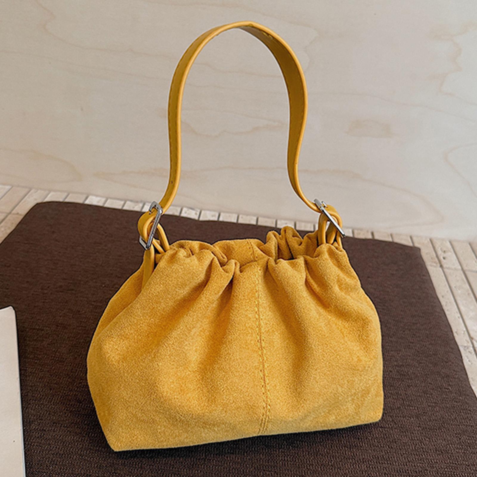Faux Suede Shoulder Bags Vintage Crossbody Bag Pleated Handbag Underarm Bag for Women Party жовтий
Faux Suede Shoulder Bags Vintage Crossbody Bag Pleated Handbag Underarm Bag for Women Party жовтий