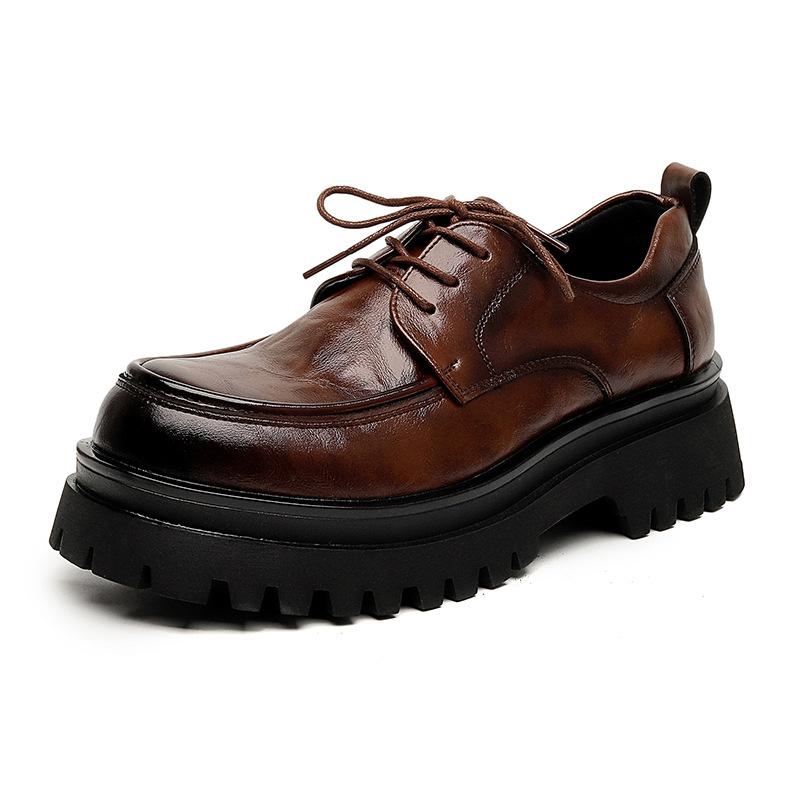 One-pedal leather shoes men s spring and autumn new men s business dress casual trend British retro small leather shoes 1809-R 44 світло-коричневого кольору
One-pedal leather shoes men s spring and autumn new men s business dress casual trend British retro small leather shoes 1809-R 44 світло-коричневого кольору