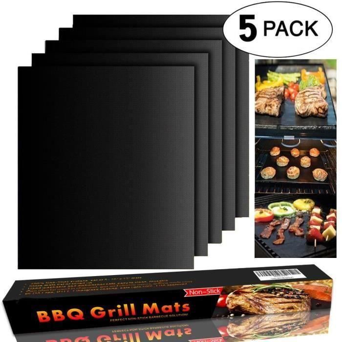 GOBRO 5PCS/set Tapis de Cuisson pour Barbecue et Four- 40cm*33cm Feuilles Anti-adhérent de BBQ et Feuilles de Cuisson réutilisable p
GOBRO 5PCS/set Tapis de Cuisson pour Barbecue et Four- 40cm*33cm Feuilles Anti-adhérent de BBQ et Feuilles de Cuisson réutilisable p
