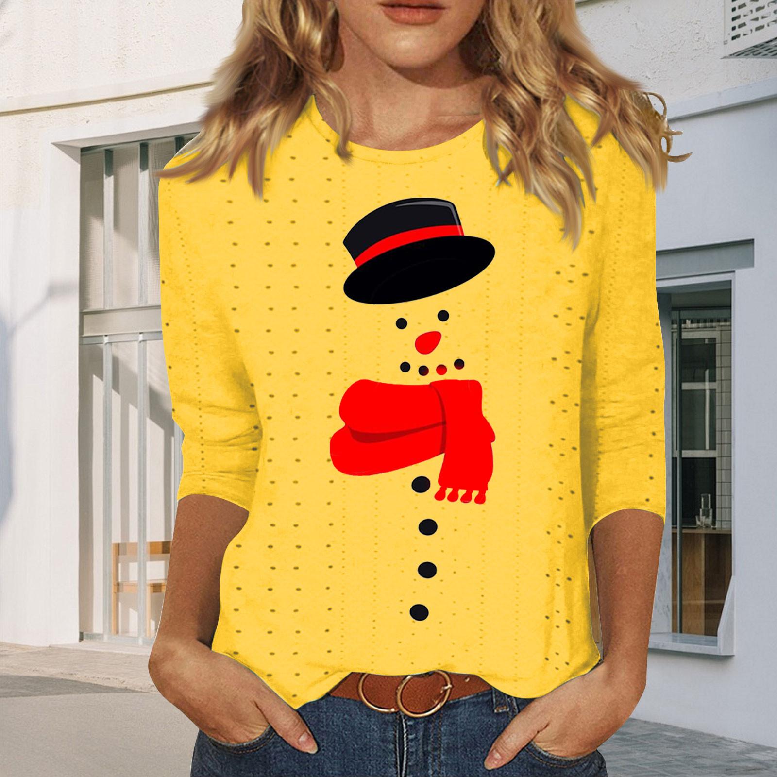 Рубашки с рукавом 3/4 для женщин, милые футболки с графическим принтом, блузки, повседневные базовые топы больших размеров, пуловеры M жёлтый
Рубашки с рукавом 3/4 для женщин, милые футболки с графическим принтом, блузки, повседневные базовые топы больших размеров, пуловеры M жёлтый