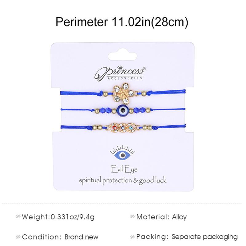 3pcs Blessing Evil Eye Bracelet Set Handmade Lucky Braided Butterfly Flower Bracelet For Women Men Couples Jewelry Set
3pcs Blessing Evil Eye Bracelet Set Handmade Lucky Braided Butterfly Flower Bracelet For Women Men Couples Jewelry Set
