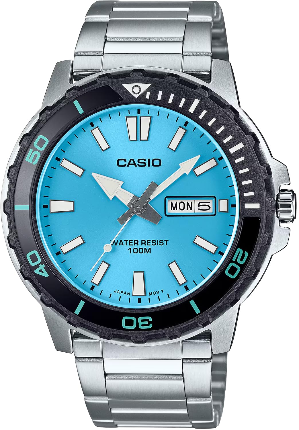 Casio Standard Men s Quartz Watch MTD-125D-2A3V 10 ATM Water Resistant Sky Blue
Casio Standard Men s Quartz Watch MTD-125D-2A3V 10 ATM Water Resistant Sky Blue