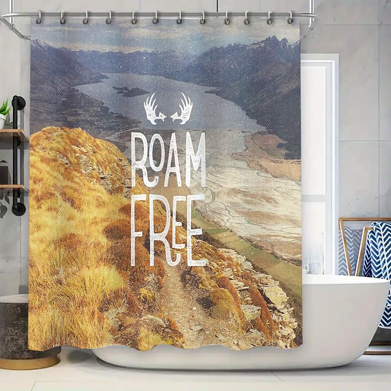 Mountain Landscape Shower Curtain Nature Forest Waterfall Scenic Backdrop Bathroom Decor Rug Vintage Rustic Home Decor W60H190(CM)-1 Pcs
Mountain Landscape Shower Curtain Nature Forest Waterfall Scenic Backdrop Bathroom Decor Rug Vintage Rustic Home Decor W60H190(CM)-1 Pcs