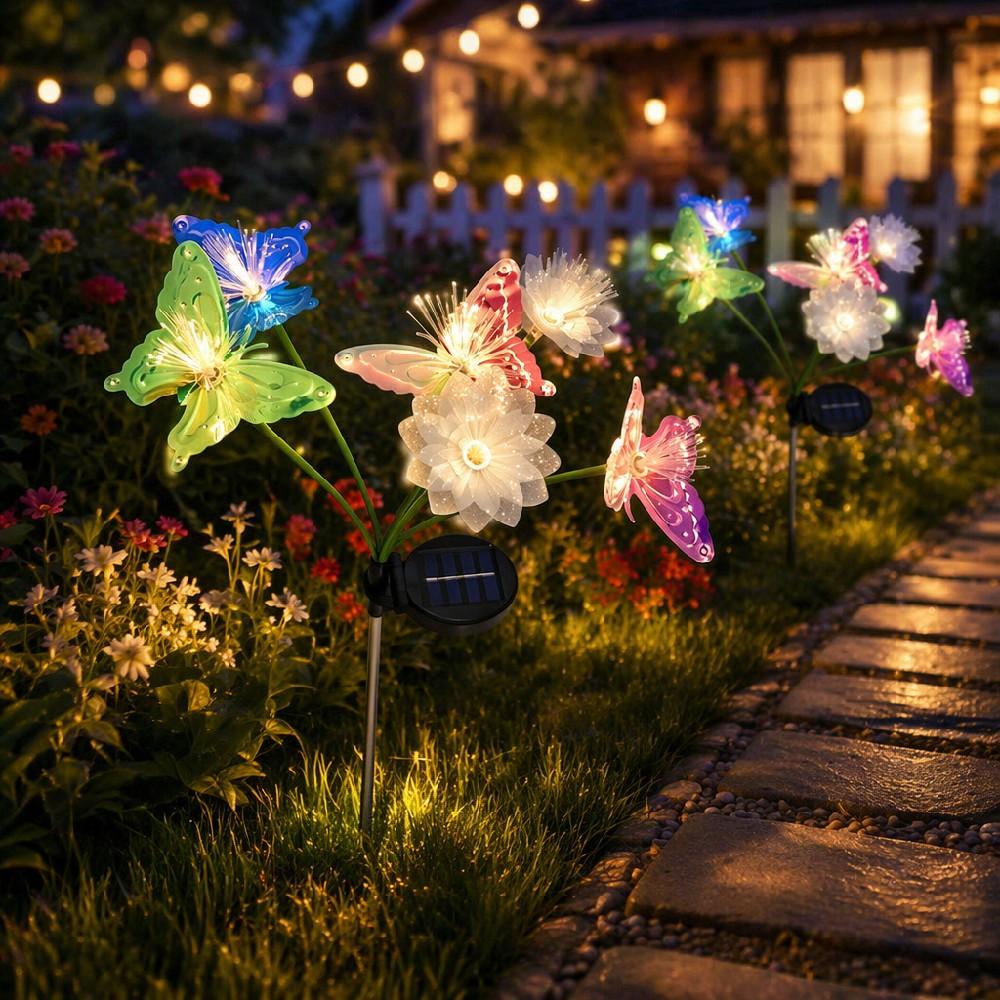 2PCs Solar Butterfly Fiber Optic Fairy Stake Lights 2 Modes Steady Flash Waterproof Outdoor Garden Yard DIY Decor Lamp 6+2 (warm white-2PC)
2PCs Solar Butterfly Fiber Optic Fairy Stake Lights 2 Modes Steady Flash Waterproof Outdoor Garden Yard DIY Decor Lamp 6+2 (warm white-2PC)