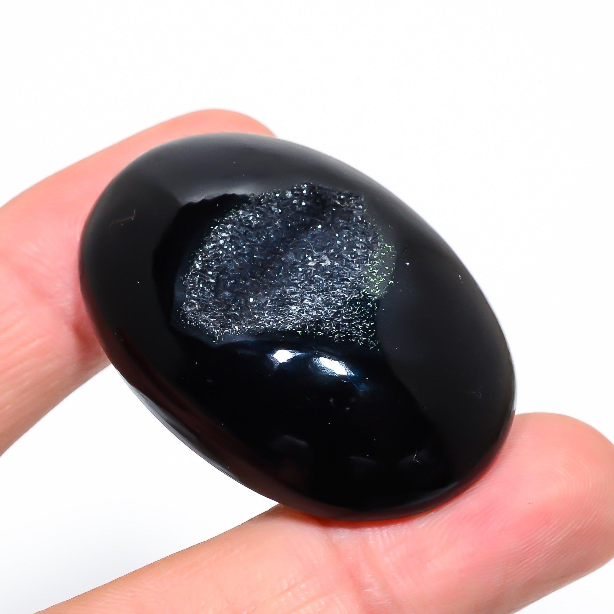 Natural Black Botswana Druzy 3.3x4.6cm Cabochon Fine Gemstone 132.55Cts. u3Q52 чорний
Natural Black Botswana Druzy 3.3x4.6cm Cabochon Fine Gemstone 132.55Cts. u3Q52 чорний