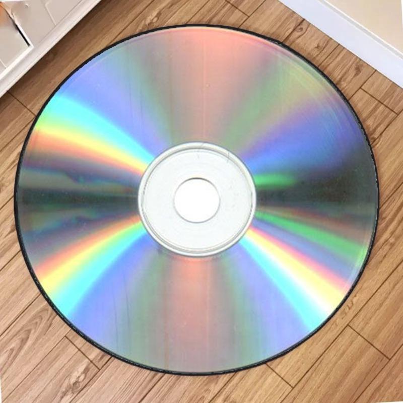 The Back of The CD Print Round Carpet Soft Anti-slip Wear-resistant Round Mat for Living Rooms and Bedroom Creativity Circle Rug 60cmx60cm
The Back of The CD Print Round Carpet Soft Anti-slip Wear-resistant Round Mat for Living Rooms and Bedroom Creativity Circle Rug 60cmx60cm