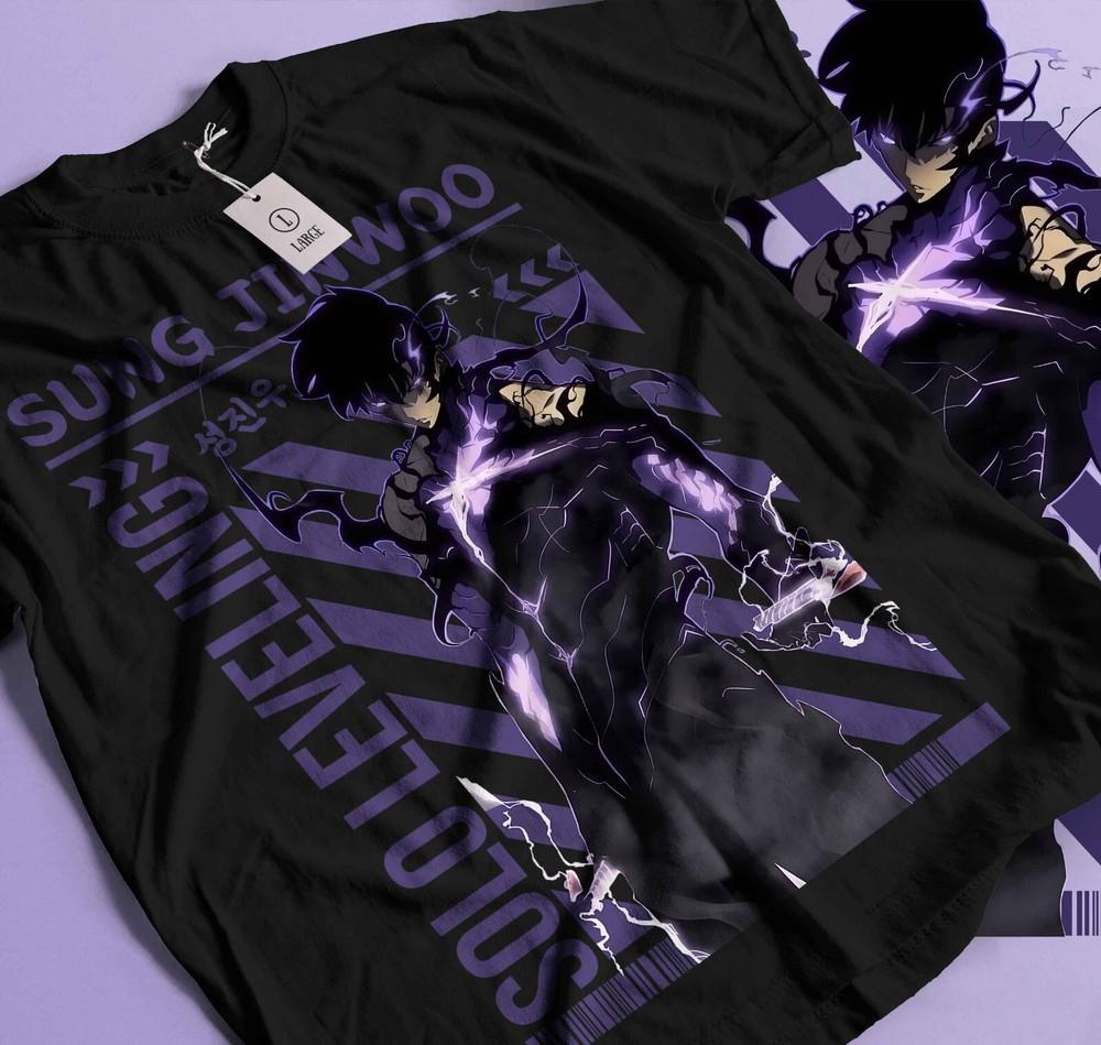 Solo Leveling T-Shirt Sung Jinwoo New Anime Manga Black Shirt Tee All Size 224 4XL
Solo Leveling T-Shirt Sung Jinwoo New Anime Manga Black Shirt Tee All Size 224 4XL