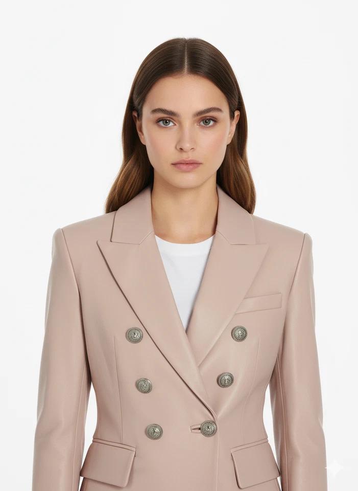 Женский блейзер из натуральной овчины ручной работы, формальный кожаный двубортный, нежно-розовый 3XL детские розовый
Женский блейзер из натуральной овчины ручной работы, формальный кожаный двубортный, нежно-розовый 3XL детские розовый