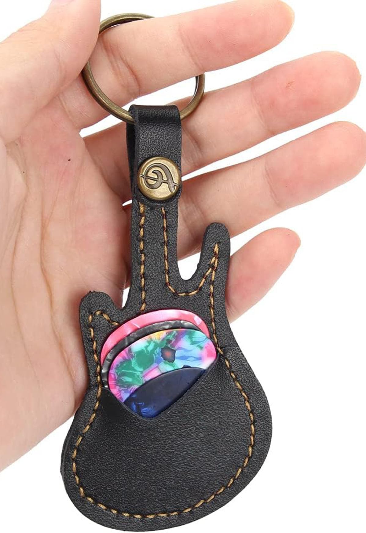 Honiwu Pick Case Guitar Pick Case Made of PU Guitar Pick Set with 5 Picks Guitar Pick Bag Holder Ultra Light Electric Guitar Pick Key Chain Portable коричневий
Honiwu Pick Case Guitar Pick Case Made of PU Guitar Pick Set with 5 Picks Guitar Pick Bag Holder Ultra Light Electric Guitar Pick Key Chain Portable коричневий