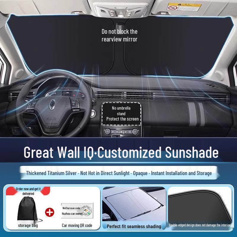 Haval H6/H2/H8/M6 Windshield Sunshade Umbrella - Heat Insulation Cover
Haval H6/H2/H8/M6 Windshield Sunshade Umbrella - Heat Insulation Cover