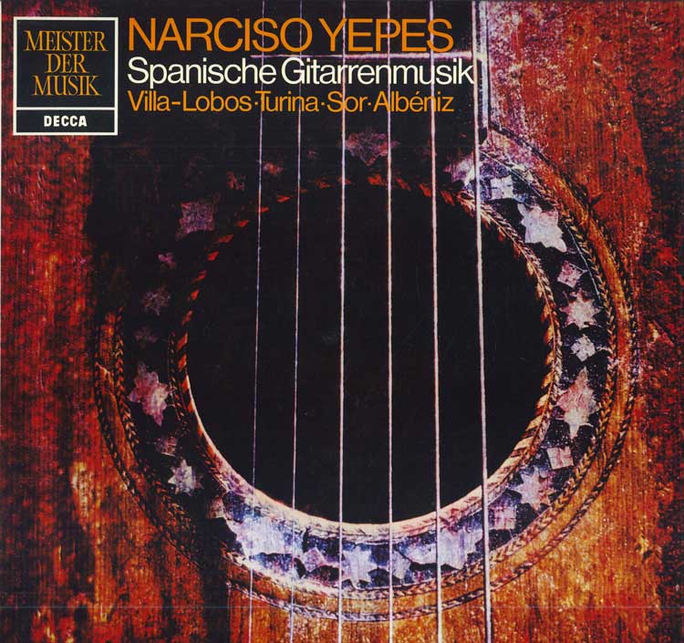 LP Record NARCISO YEPES VILLALOBOS TURINA Spanische Gitarrenmusik SMD1290 DECCA Germany Classical Used
LP Record NARCISO YEPES VILLALOBOS TURINA Spanische Gitarrenmusik SMD1290 DECCA Germany Classical Used