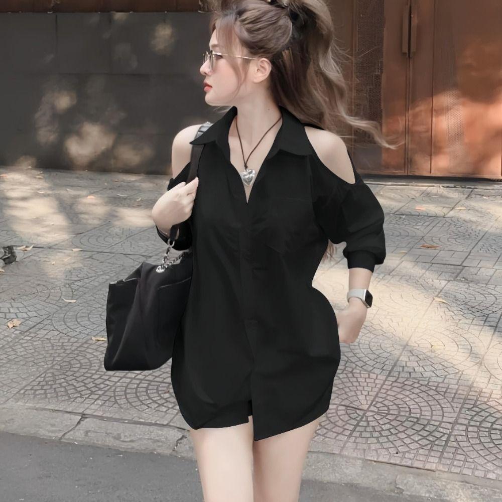 Long Sleeve Chiffon Off Shoulder Blouse Transparent Sun Protection Chiffon Shirt Tops Sunscreen
Long Sleeve Chiffon Off Shoulder Blouse Transparent Sun Protection Chiffon Shirt Tops Sunscreen