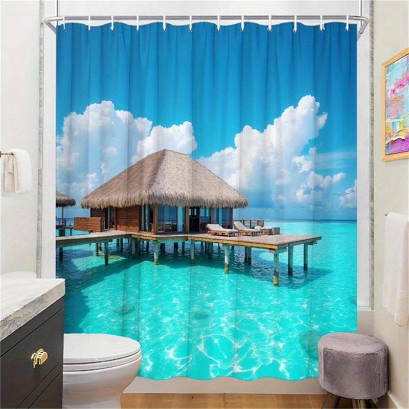 1Pc Waterfall Forest Shower Curtain - Multi-Tiered Waterfall, Lush Green Foliage, Rugged Rocks, 70X70 , 12 Hooks, Bathroom Decor W60H190(CM)-1 Pcs
1Pc Waterfall Forest Shower Curtain - Multi-Tiered Waterfall, Lush Green Foliage, Rugged Rocks, 70X70 , 12 Hooks, Bathroom Decor W60H190(CM)-1 Pcs