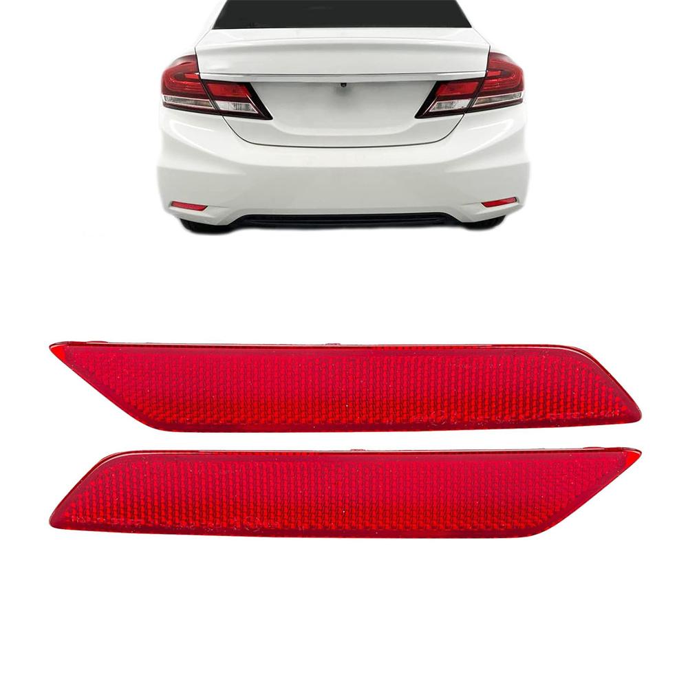Пара задних фонарей стоп-сигнала бампера-отражателя для Honda Civic седан 2013 2014 2015
Пара задних фонарей стоп-сигнала бампера-отражателя для Honda Civic седан 2013 2014 2015