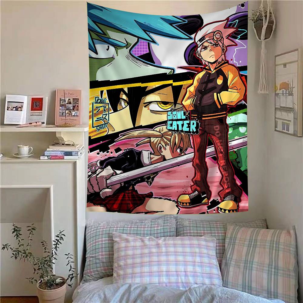 Classic Anime Soul Eater Colorful Tapestry Wall Hanging Bohemian Wall Tapestries Mandala Wall Hanging Sheets 50x70 cm
Classic Anime Soul Eater Colorful Tapestry Wall Hanging Bohemian Wall Tapestries Mandala Wall Hanging Sheets 50x70 cm