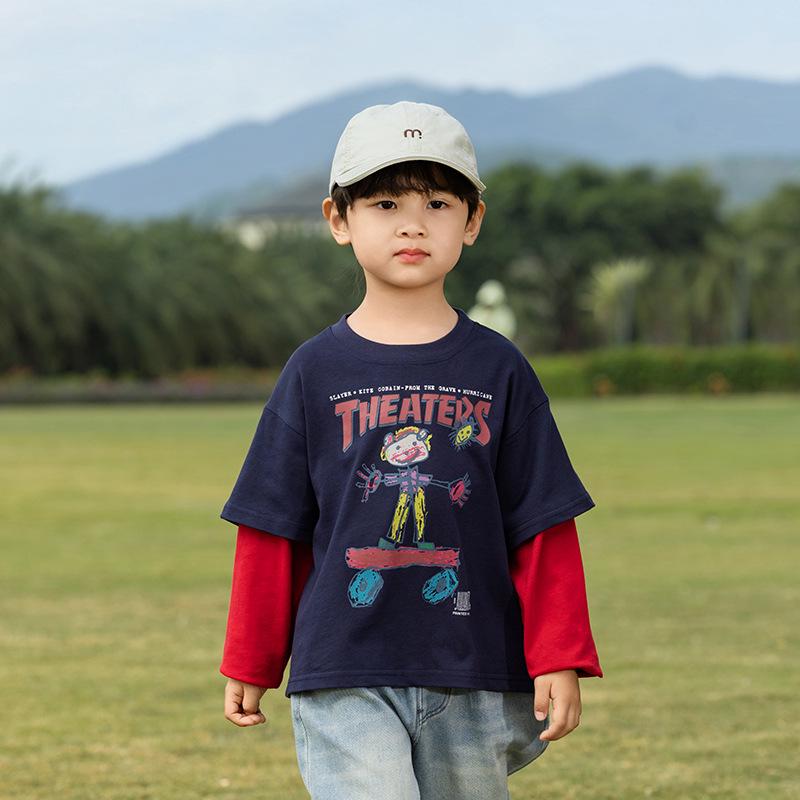 Детская корейская футболка контрастного цвета Nausicaa Весна 2025 – Мультяшный принт, комплект из двух предметов для мальчиков и девочек 100 cm темно-синий
Детская корейская футболка контрастного цвета Nausicaa Весна 2025 – Мультяшный принт, комплект из двух предметов для мальчиков и девочек 100 cm темно-синий