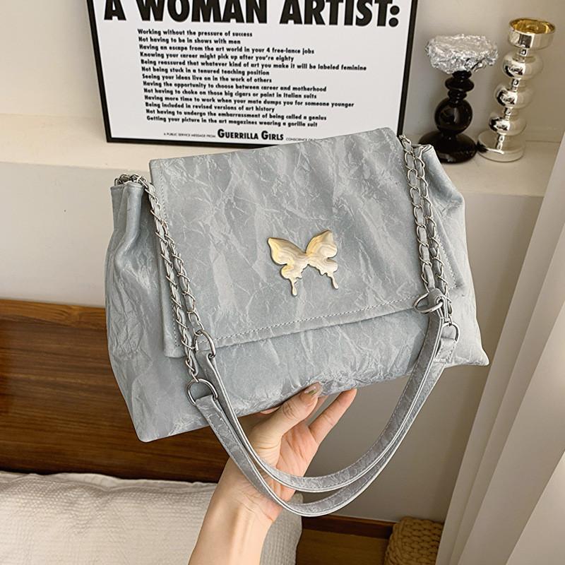 2024 Spring Korean Chic Commuter Bag In Street Style With Chain Strap Tote Bag срібний
2024 Spring Korean Chic Commuter Bag In Street Style With Chain Strap Tote Bag срібний