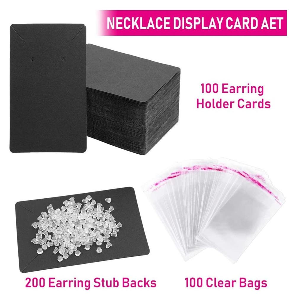 100pcs Earring Cards, Earring Display Cards with Self-Sealing Bags for Stud Earrings Dangle Earring Holder Card for Selling чёрный
100pcs Earring Cards, Earring Display Cards with Self-Sealing Bags for Stud Earrings Dangle Earring Holder Card for Selling чёрный