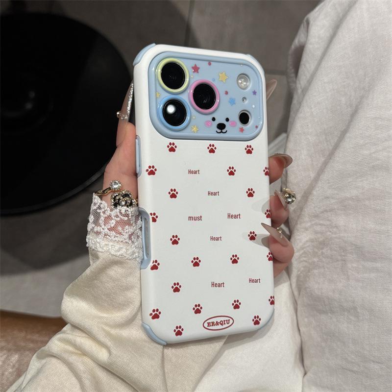 Bear Footprint Full Screen Case for iPhone 14Pro, 15Pro, 16Pro & 17Pro – Cartoon & Color Blocking Design 17PRO білий
Bear Footprint Full Screen Case for iPhone 14Pro, 15Pro, 16Pro & 17Pro – Cartoon & Color Blocking Design 17PRO білий