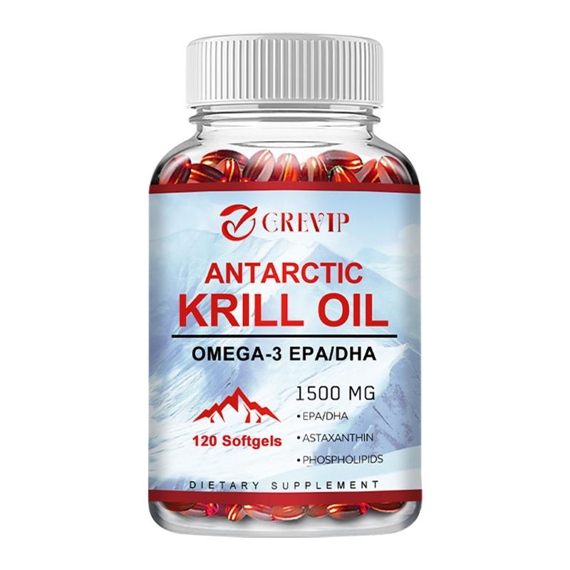 High-content Antarctic krill oil extract soft capsules, gluten-free, suitable for both men and women, 120 capsules. 120
High-content Antarctic krill oil extract soft capsules, gluten-free, suitable for both men and women, 120 capsules. 120