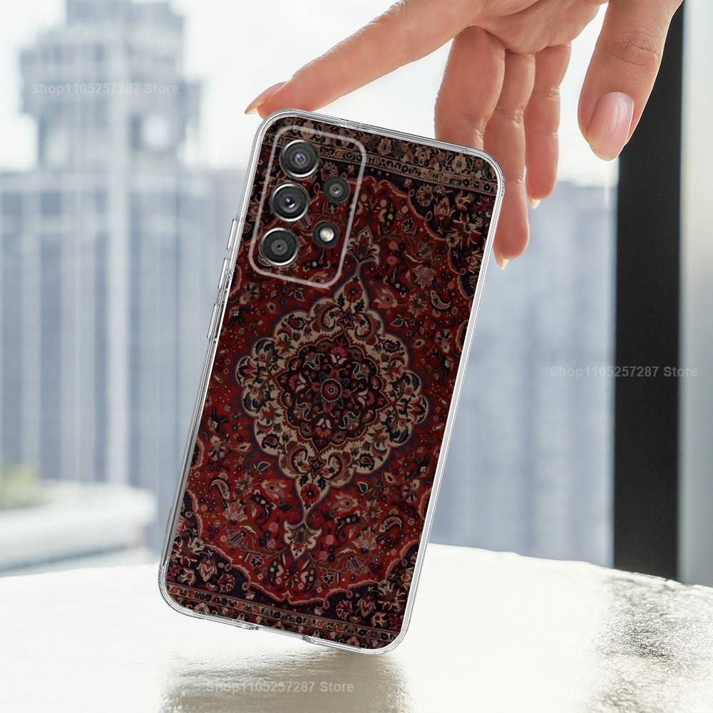 Persian Carpet Floral Pattern Phone Case For Samsung A30,71,51,S9,10,20,Ultra,FE,23,21,PIus,Lite, S22,Transparent, Silicone SamsungS25plus 5G
Persian Carpet Floral Pattern Phone Case For Samsung A30,71,51,S9,10,20,Ultra,FE,23,21,PIus,Lite, S22,Transparent, Silicone SamsungS25plus 5G