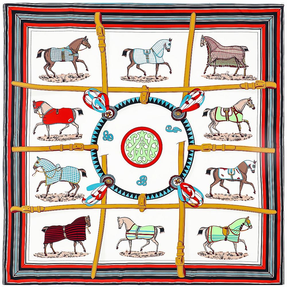 POBING Silk Scarf Women Large Shawls Ten Horse Print Square Bandana Luxury NecKerchief Hijab Scarf Female Foulards 130CM 130CM x 130CM
POBING Silk Scarf Women Large Shawls Ten Horse Print Square Bandana Luxury NecKerchief Hijab Scarf Female Foulards 130CM 130CM x 130CM