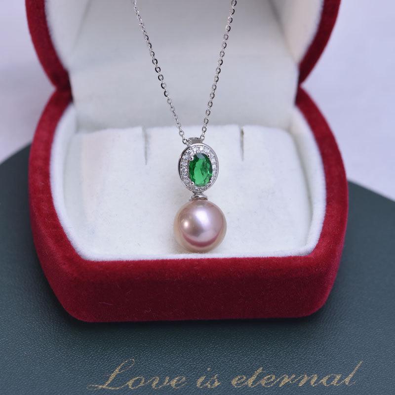 Elegant 11-12mm Freshwater Pearl Pendant Necklace with S925 Silver Clavicle Chain
Elegant 11-12mm Freshwater Pearl Pendant Necklace with S925 Silver Clavicle Chain