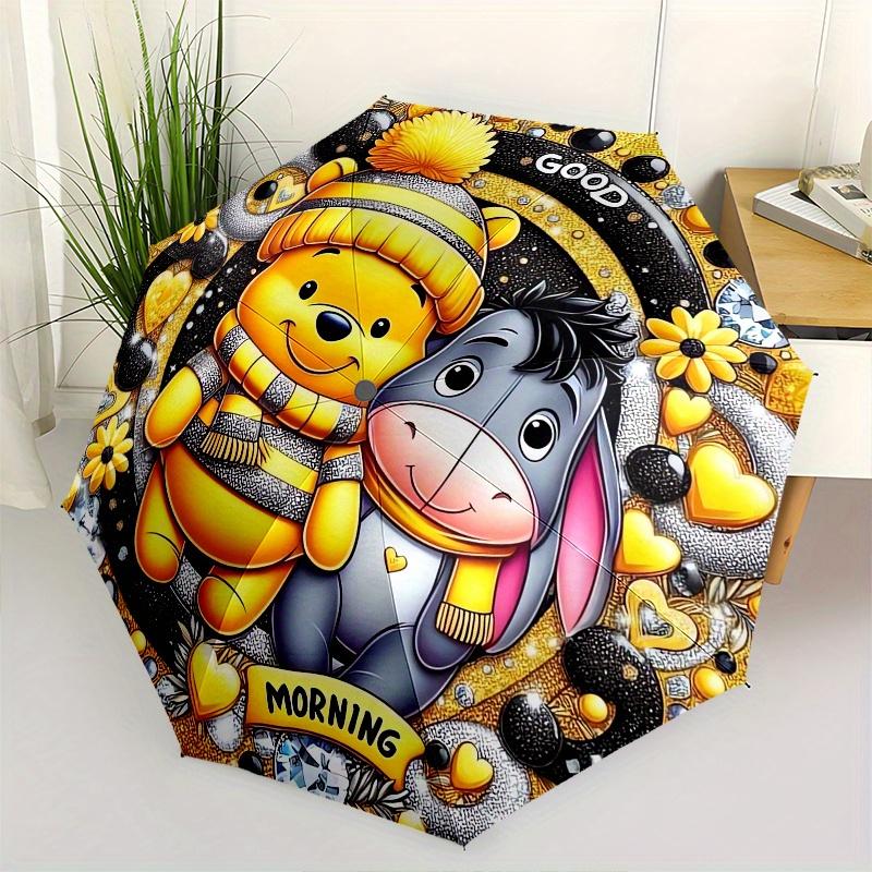 Piglet Eeyore Themed Automatic opening and closing folding umbrella, 8 rib windproof, compact travel design, suitable for all occasion | Fas
Piglet Eeyore Themed Automatic opening and closing folding umbrella, 8 rib windproof, compact travel design, suitable for all occasion | Fas