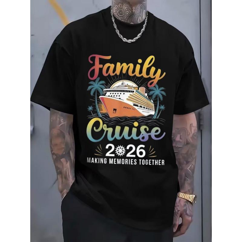 Men s Casual Crew Neck Shirt Featuring a Cruise Ship and Palm Tree Design for Summer Outdoor Activities 4XL чорний
Men s Casual Crew Neck Shirt Featuring a Cruise Ship and Palm Tree Design for Summer Outdoor Activities 4XL чорний