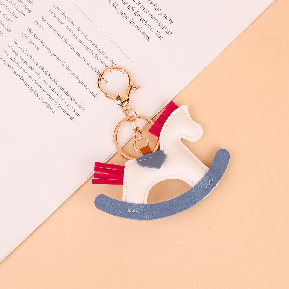 Cross New PU Leather Horse Pendant: European & American Fashion Keychain
Cross New PU Leather Horse Pendant: European & American Fashion Keychain