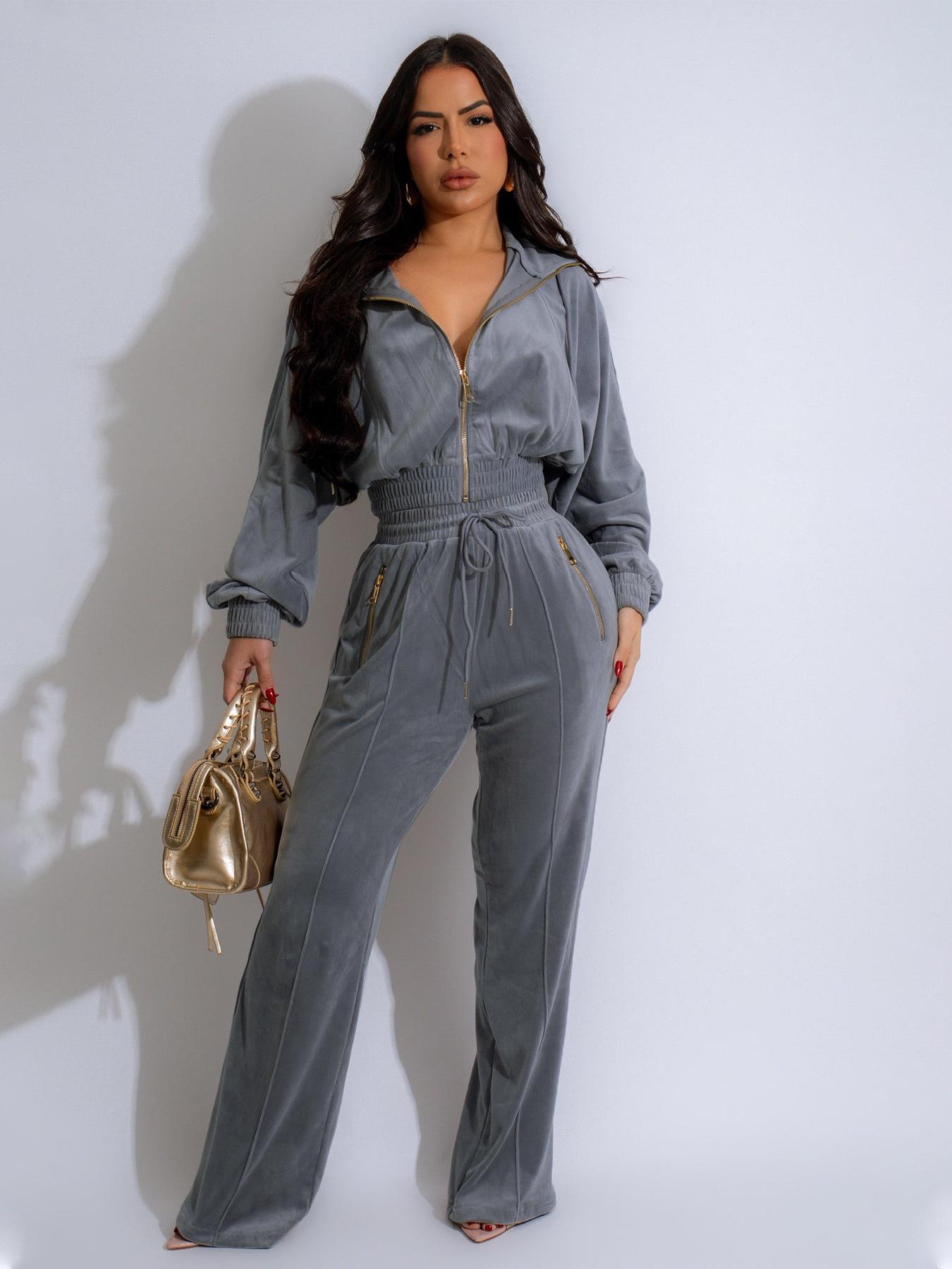 TW575 Fashionable Women s Long Sleeve Zipper Cardigan and Pants Winter Set Medium сірий колір
TW575 Fashionable Women s Long Sleeve Zipper Cardigan and Pants Winter Set Medium сірий колір