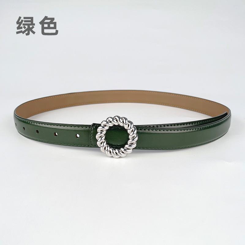 Женский кожаный ремень из коровьей кожи, простой, подходящий к повседневным брюкам, джинсам, декоративный 105cm зелёный
Женский кожаный ремень из коровьей кожи, простой, подходящий к повседневным брюкам, джинсам, декоративный 105cm зелёный