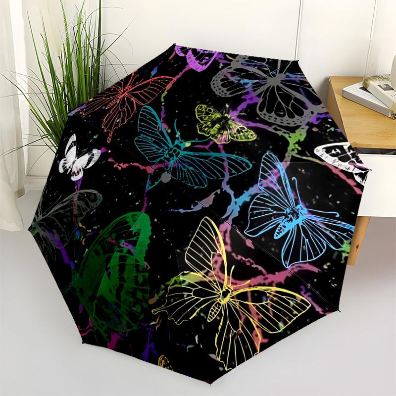 1pc Butterfly Artwork Automatic Opening/Closing Folding Umbrella with 8 Ribs,Windproof Portable Sunshade Umbrella Holiday gift yy260401097
1pc Butterfly Artwork Automatic Opening/Closing Folding Umbrella with 8 Ribs,Windproof Portable Sunshade Umbrella Holiday gift yy260401097