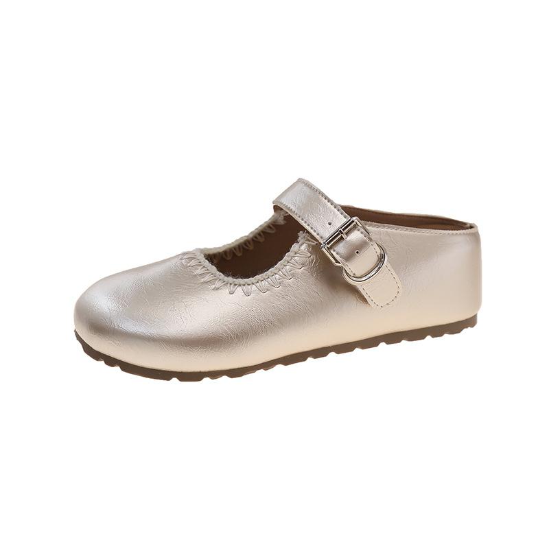 Vintage fairy wind bag head half slippers female outer wear 2025 summer flat bottom muller with skirt Mary Jane sandals 40
Vintage fairy wind bag head half slippers female outer wear 2025 summer flat bottom muller with skirt Mary Jane sandals 40