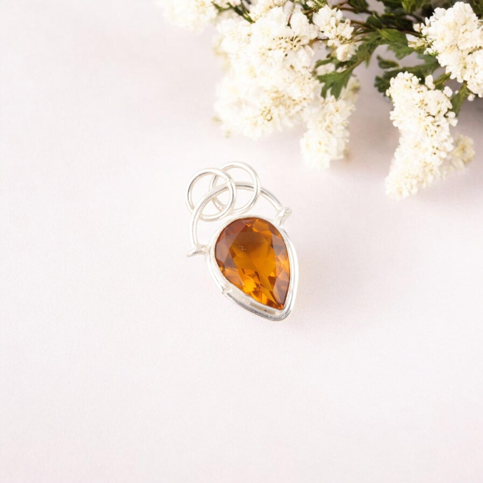 Citrine Gemstone 925 Sterling Silver Handmade Jewelry Pendant 1.01 Gift For Her PP-56-3
Citrine Gemstone 925 Sterling Silver Handmade Jewelry Pendant 1.01 Gift For Her PP-56-3