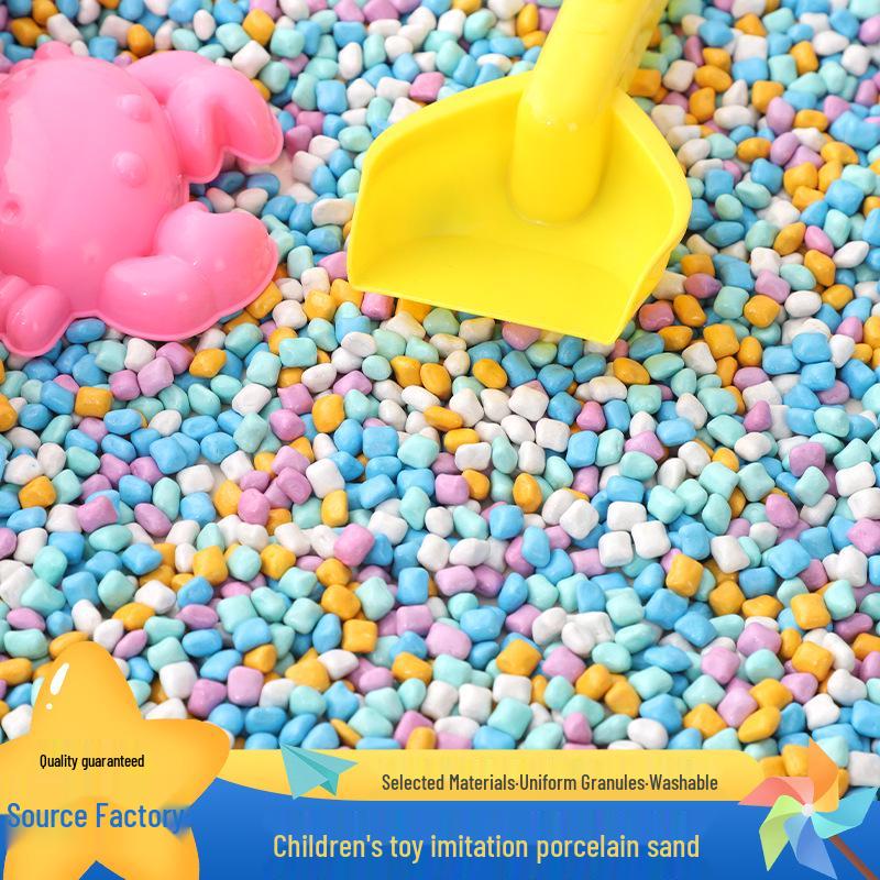 Washable Children s Play Sand with Large Porcelain and Cassia Seed Grains - Five-Color Ceramic Playground Sand Large Grains
Washable Children s Play Sand with Large Porcelain and Cassia Seed Grains - Five-Color Ceramic Playground Sand Large Grains