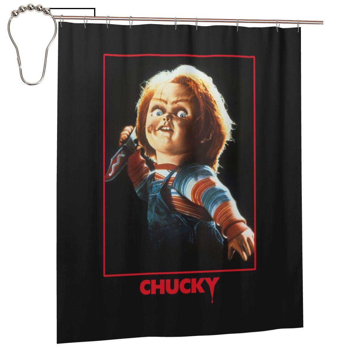 Good Guys Child S Play Chucky Shower Curtain Bathroom Polyester Waterproof Bath Curtains With Hooks W60H190(CM)-1 Pcs
Good Guys Child S Play Chucky Shower Curtain Bathroom Polyester Waterproof Bath Curtains With Hooks W60H190(CM)-1 Pcs