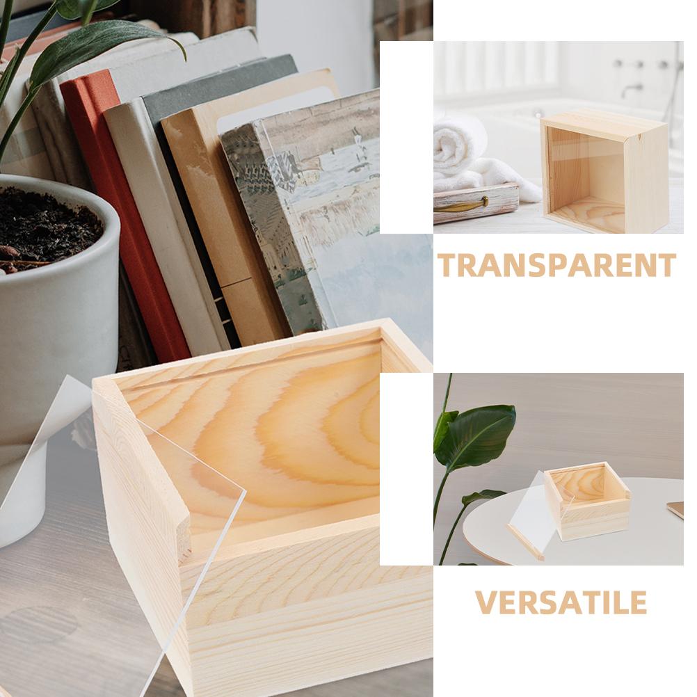 2pcs Acrylic Storage Box Transparent Sliding Lid For Jewelry Cosmetics Organizer Desktop Sundries Container Wooden Craft Box 18X18X10CM
2pcs Acrylic Storage Box Transparent Sliding Lid For Jewelry Cosmetics Organizer Desktop Sundries Container Wooden Craft Box 18X18X10CM