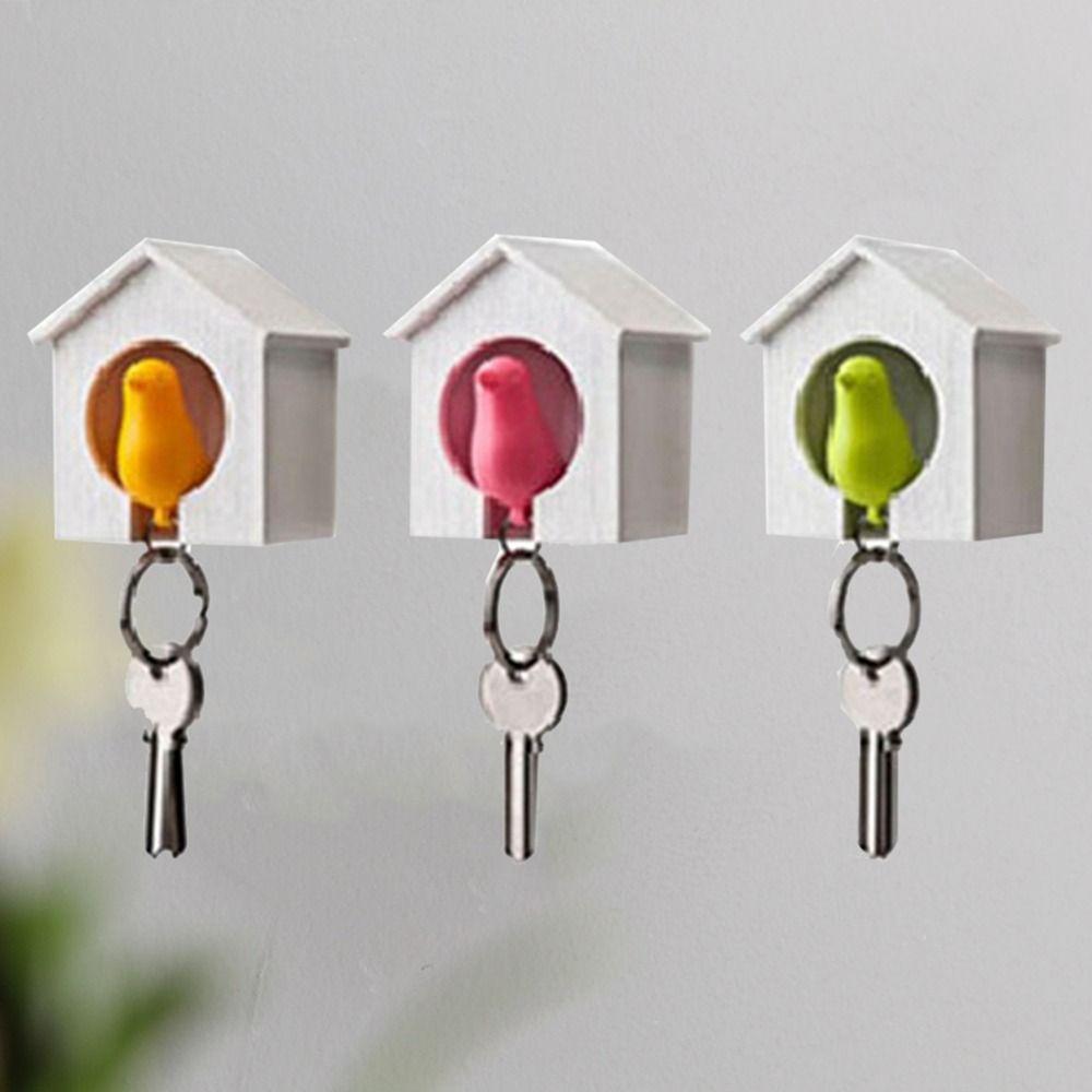 Plastic Sparrow Key Holder Birdhouse Shape Key Hanger Cute Sparrow House Keychain Keys чорний
Plastic Sparrow Key Holder Birdhouse Shape Key Hanger Cute Sparrow House Keychain Keys чорний
