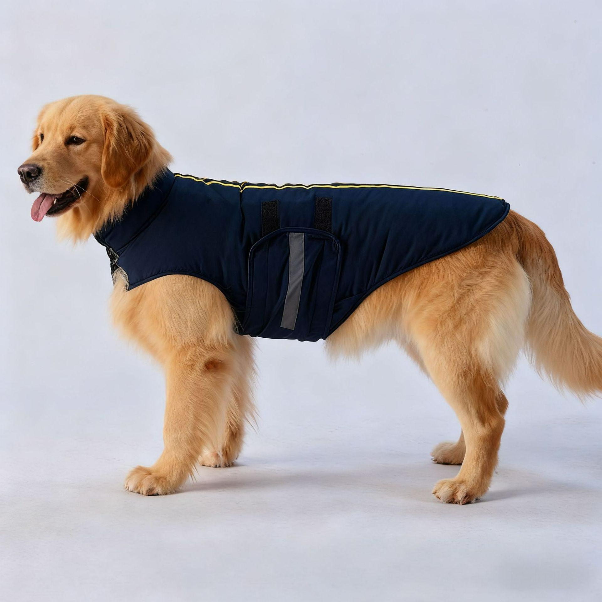Dog clothes, winter clothes, four-legged cotton-padded clothes, thickened to keep warm, large dogs, pets, autumn and winter can be towed clothes S
Dog clothes, winter clothes, four-legged cotton-padded clothes, thickened to keep warm, large dogs, pets, autumn and winter can be towed clothes S