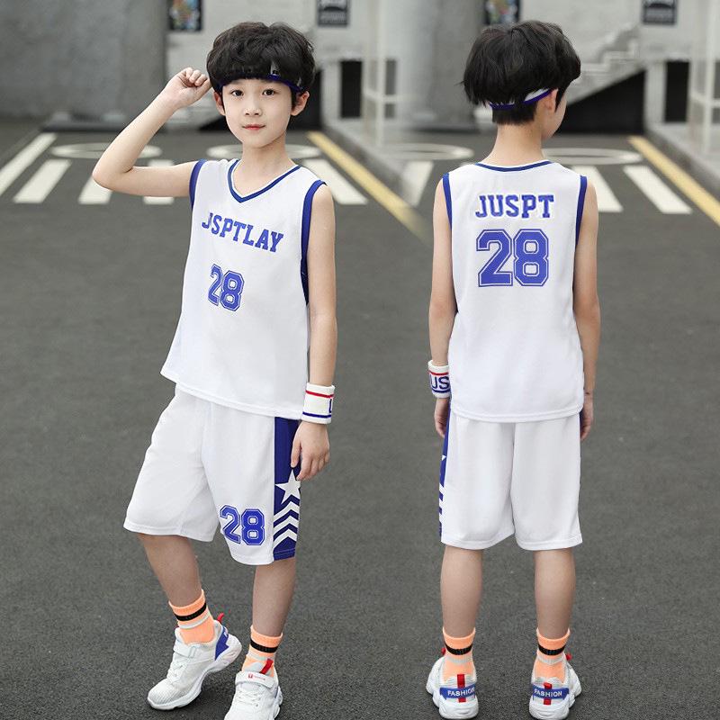 Kids Sleeveless Basketball Jersey & Shorts Set - Boys Casual Summer Sportswear 130
Kids Sleeveless Basketball Jersey & Shorts Set - Boys Casual Summer Sportswear 130