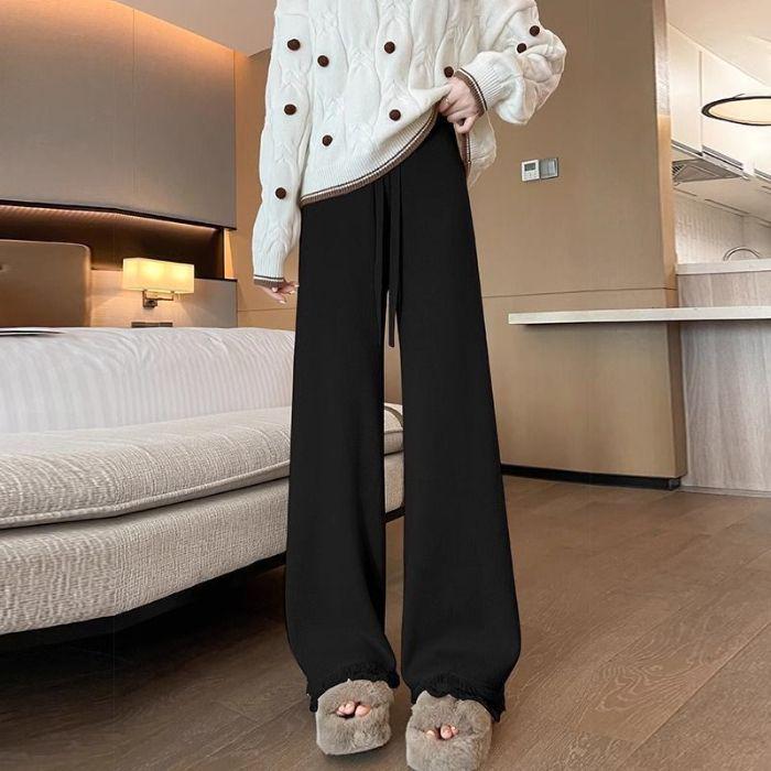 Women s High Waist Soft Knit Wide-Leg Pants - Black, Autumn Drape, Plus Size L for 85-110 lbs
Women s High Waist Soft Knit Wide-Leg Pants - Black, Autumn Drape, Plus Size L for 85-110 lbs