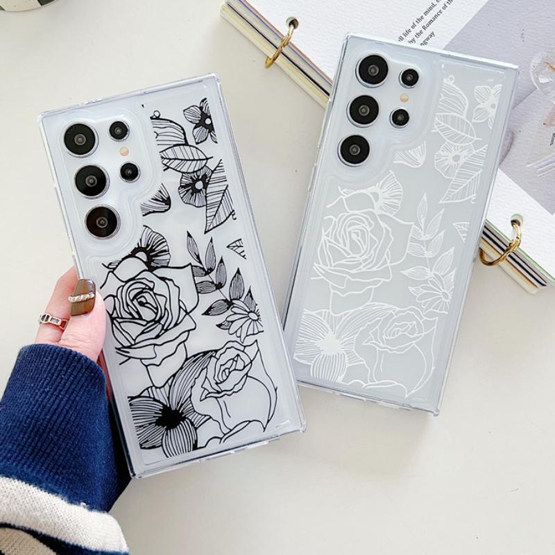 Прозорий чохол для телефону з квітами для Samsung Galaxy S24 S23 S22 Plus Note 20 Ultra S21 S20 FE Силіконова м’яка задня кришка з ТПУ For Samsung S24 dim сірий колір
Прозорий чохол для телефону з квітами для Samsung Galaxy S24 S23 S22 Plus Note 20 Ultra S21 S20 FE Силіконова м’яка задня кришка з ТПУ For Samsung S24 dim сірий колір