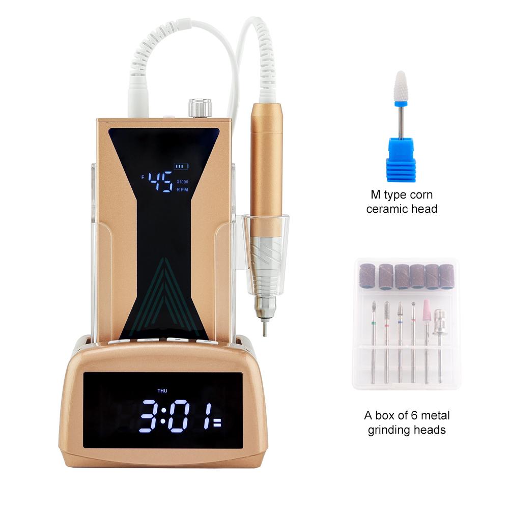 BEPAN Drill Nails Profesional 45000 Low Noise Lcd Display Brushless Nail Drill Machine 85W With Clock Base Station UK золотой
BEPAN Drill Nails Profesional 45000 Low Noise Lcd Display Brushless Nail Drill Machine 85W With Clock Base Station UK золотой
