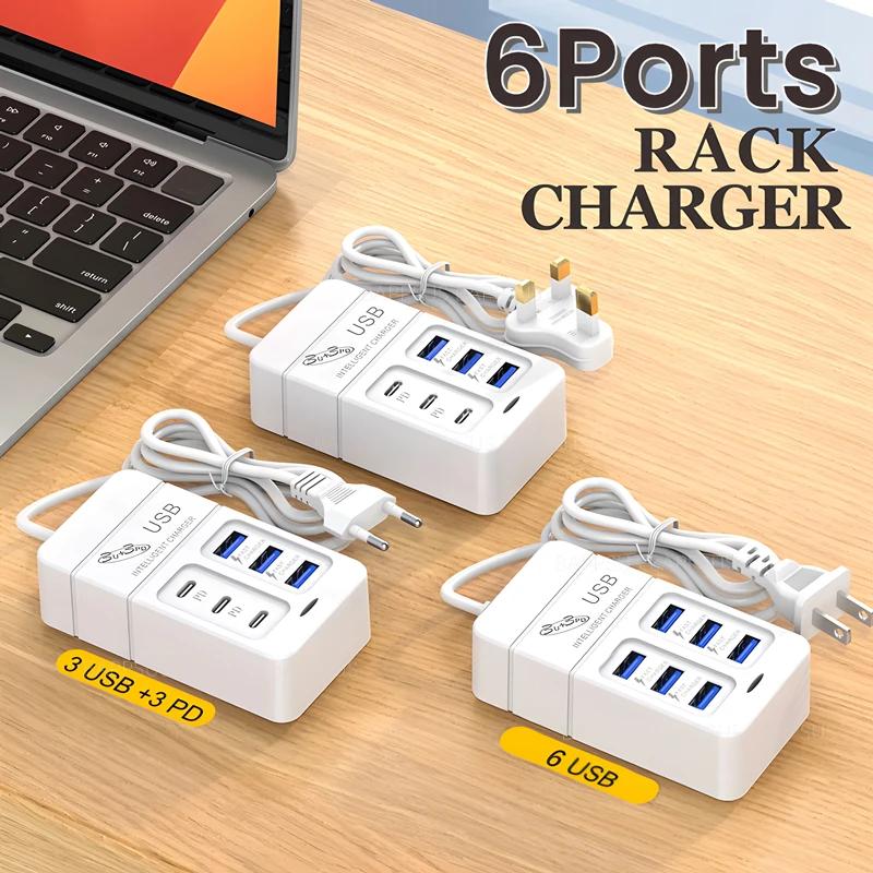 35 Вт многопортовое зарядное устройство USB PD Type C для быстрой зарядки, вилка EU US, настенное зарядное устройство, USB-концентратор, адаптер, 6 портов, USB, быстрое зарядное устройство для мобильного телефона 3USB 3PD-EU
35 Вт многопортовое зарядное устройство USB PD Type C для быстрой зарядки, вилка EU US, настенное зарядное устройство, USB-концентратор, адаптер, 6 портов, USB, быстрое зарядное устройство для мобильного телефона 3USB 3PD-EU