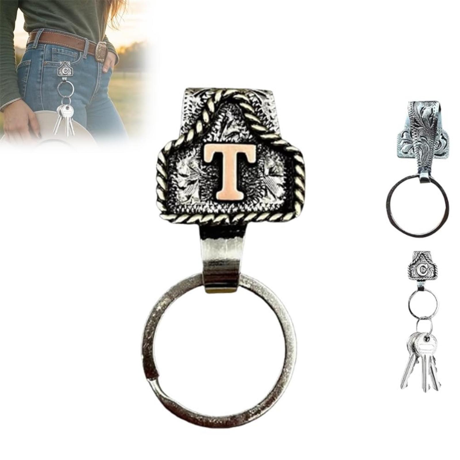 Брелок для ключей с буквой в стиле западного ковбоя, Винтажный брелок-клип с инициалом ручной работы, Металлический брелок для ключей для ремня One Size
Брелок для ключей с буквой в стиле западного ковбоя, Винтажный брелок-клип с инициалом ручной работы, Металлический брелок для ключей для ремня One Size