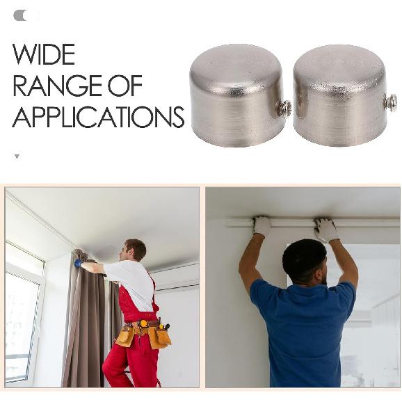 2 Pcs 28mm Curtain Rod Finials, Alloy Decorative Ends for Window Drapery Pole, Silver, Easy to Install, Ideal for Living Room, Bedroom, Hotel, and
2 Pcs 28mm Curtain Rod Finials, Alloy Decorative Ends for Window Drapery Pole, Silver, Easy to Install, Ideal for Living Room, Bedroom, Hotel, and